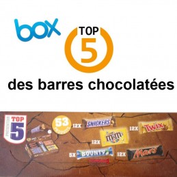 Présentoir Top 5 des barres chocolatées en gros