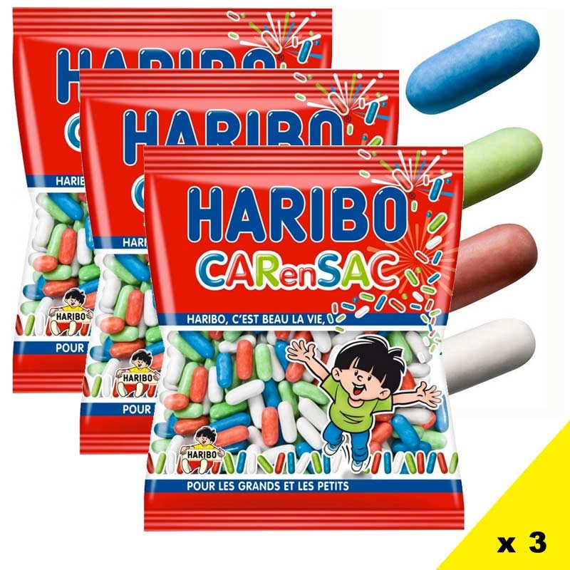 Mini sachet CAR en SAC Haribo, carensac Haribo, car en sac bonbon