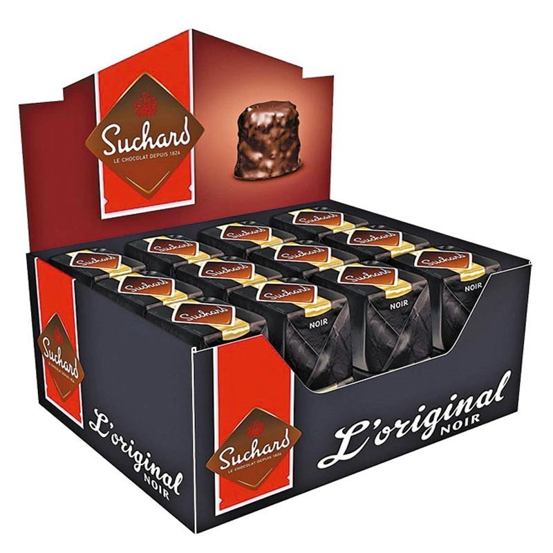 Rocher Suchard Chocolat Noir, boîte de 24 pièces
