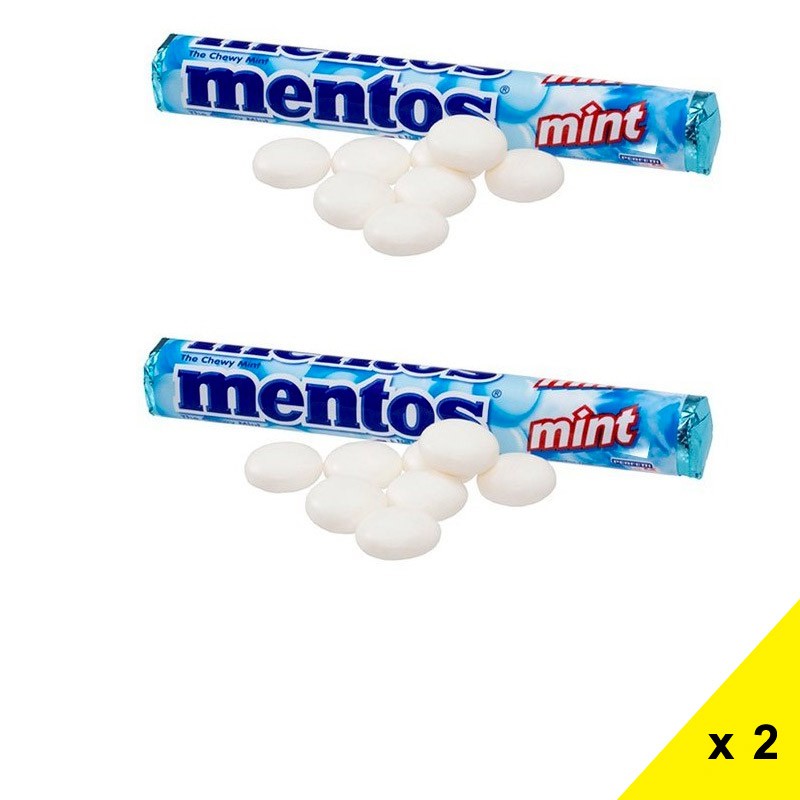 Mentos menthe, 2 pièces