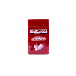 Boîte de 20 chewing-gums Hollywood parfum fraise des bois