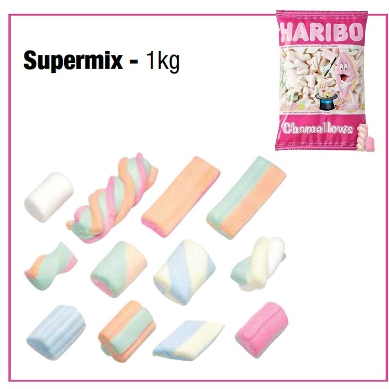 Bouquet de bonbons chamallows Supermix - 100% Haribo