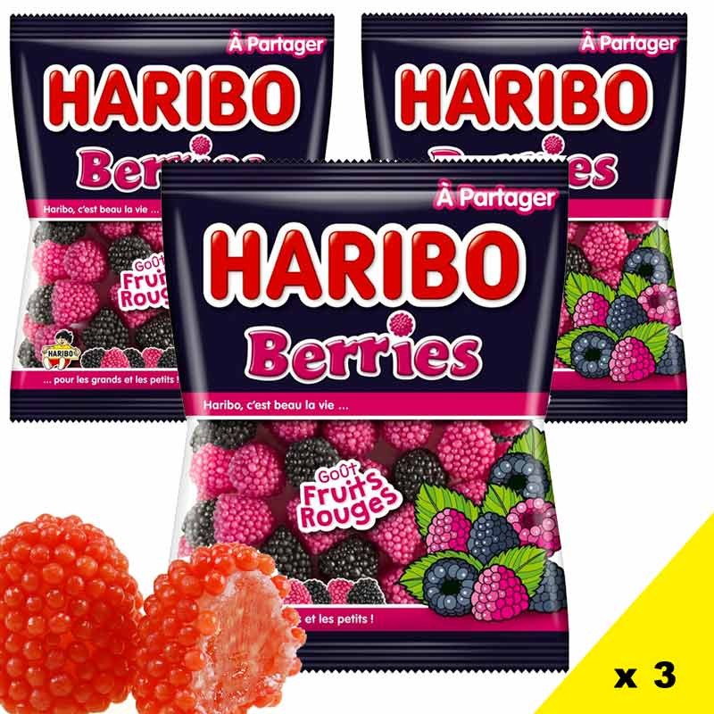 Haribo bonbons cerises, sachet de 185 g