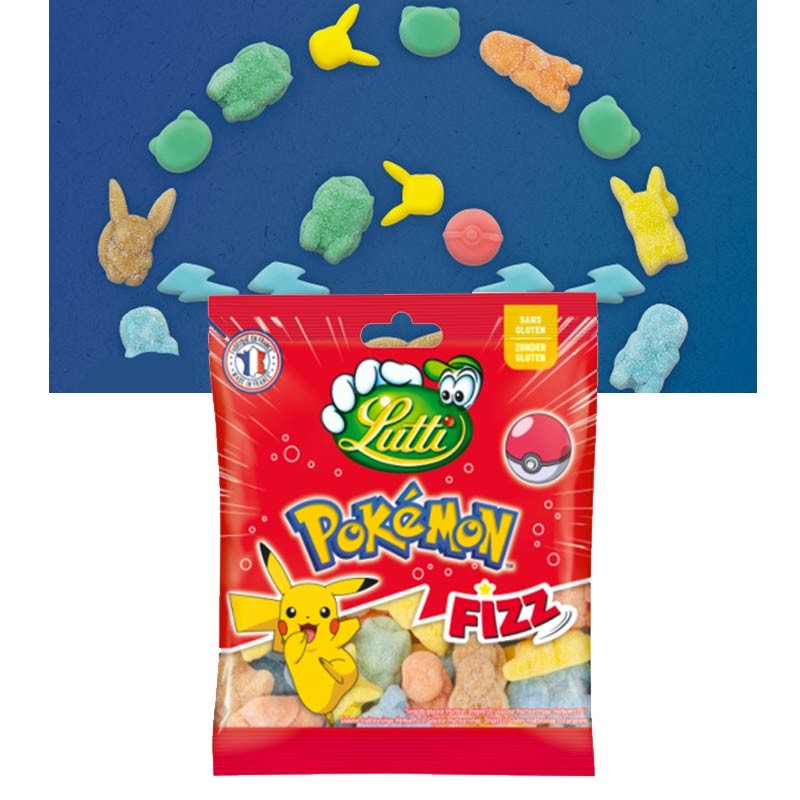 Bonbon Pikachu, bonbon pokemon, bonbon acidulé, bonbon fizz