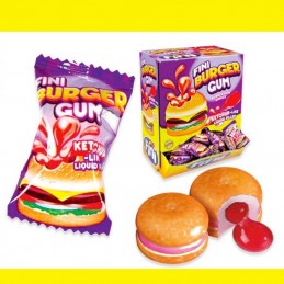 Burger Gum Fini, chewing...