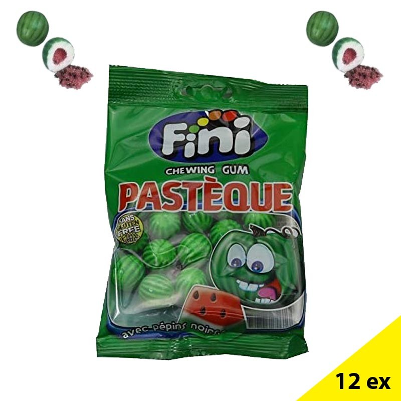Chewing gum Fini Pastèque, bonbon melon,bubble gum pastèque,watermelon