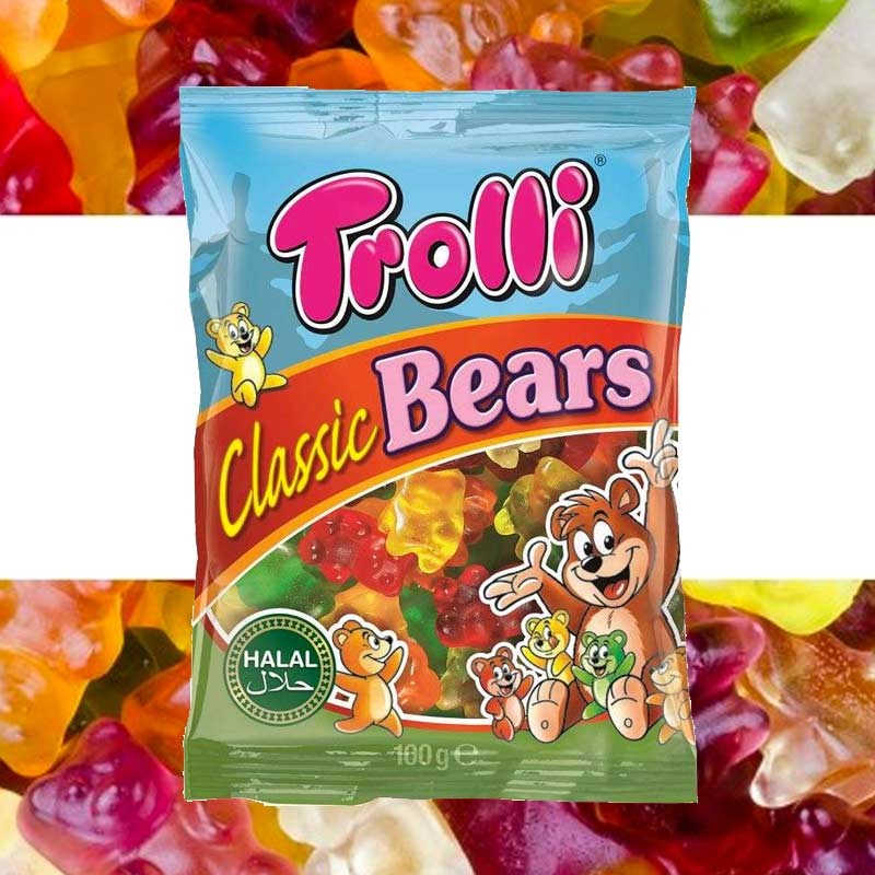 Oursons Trolli,bonbon forme ours,bonbon classic bear