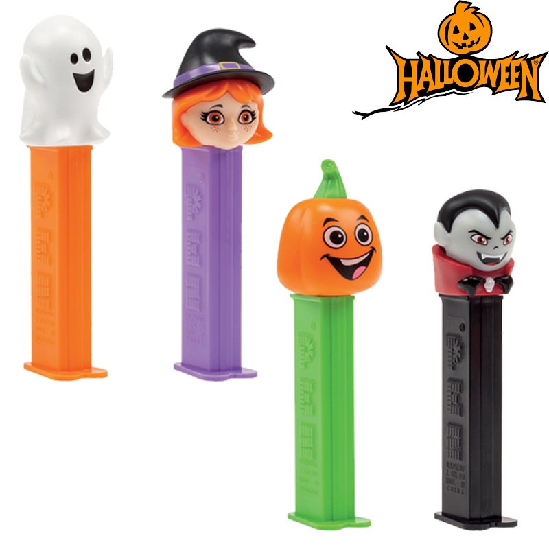 PEZ Halloween,distributeur de pez,bonbon de poche pez monstre