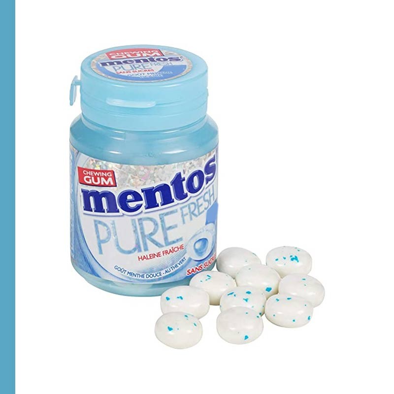 Mentos pure fresh fresh mint, chewing-gum mentos bottle