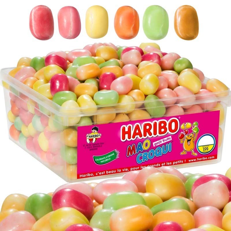 Mao Croqui Fruit, boîte de 220 Bonbons Haribo