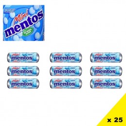 Mini Mentos menthe, 25 pièces
