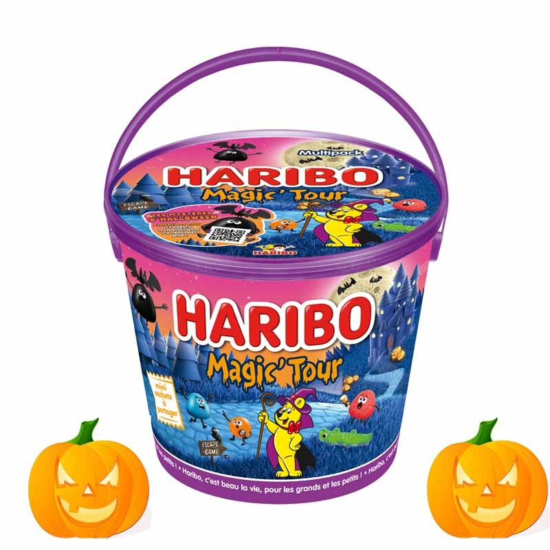 HARIBO Magic Tour, le seau spécial Halloween de bonbons Haribo