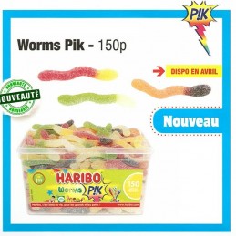 Worms Pik boîte 150 bonbons...