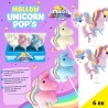 Brochettes Licornes, Magic Rainbow, 6 pièces