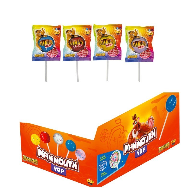 Mammouth Pop sucette Mammouth, 4 pièces