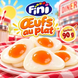 Oeufs au plat lisse