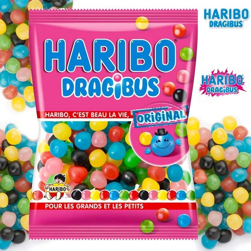 Confiserie dragéifié De la marque Haribo Dragibus