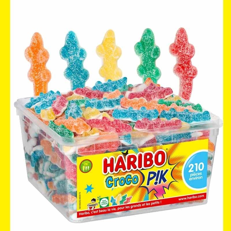 Haribo Croco - Boîte Tubo de 210 piéces