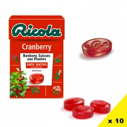 Ricola Cranberry, 10 pièces
