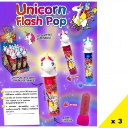 Unicorn flash pop, sucette...