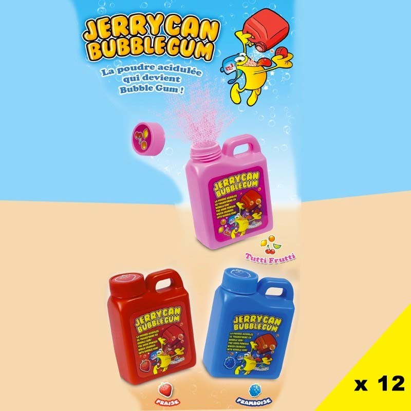 Jerrycan poudre et Bubble Gum, 12 pièces