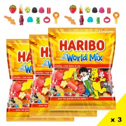 World Mix Haribo 120g x 3