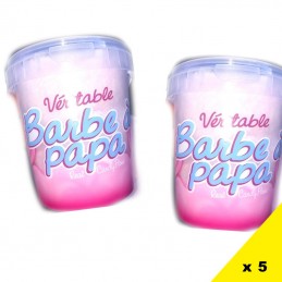 Barbe a papa en pot, 5 pièces