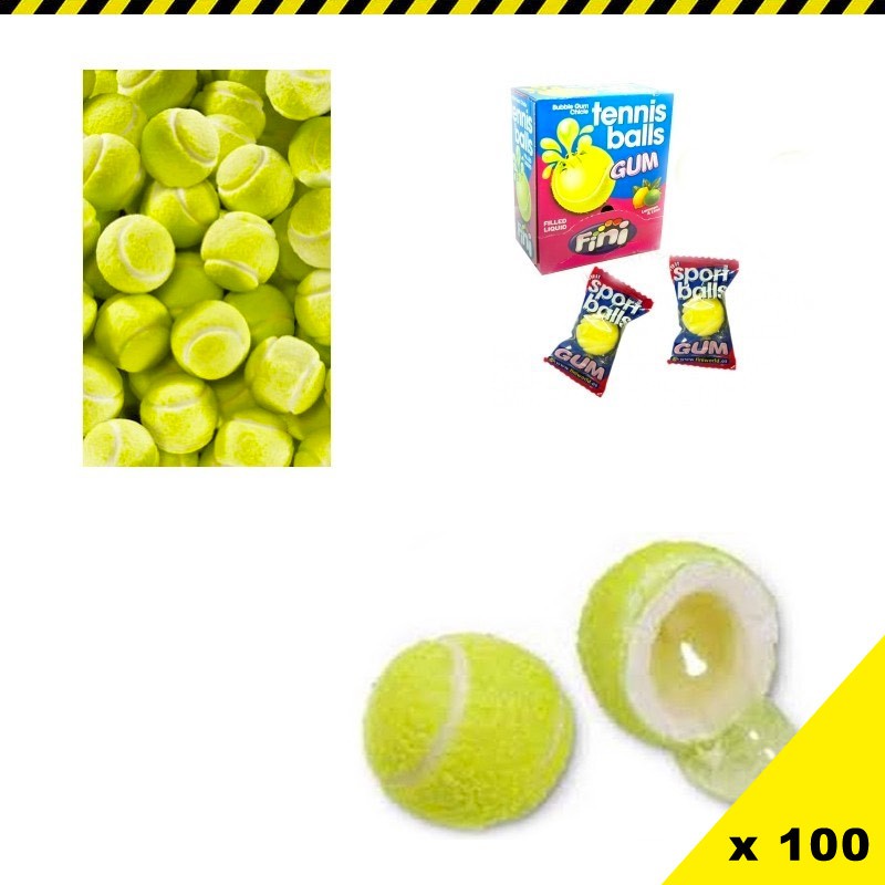 Chewing gum, jaune, citron, balle, tennis, bonbons, Fini