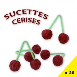 Sucettes Cerises, 20 pièces