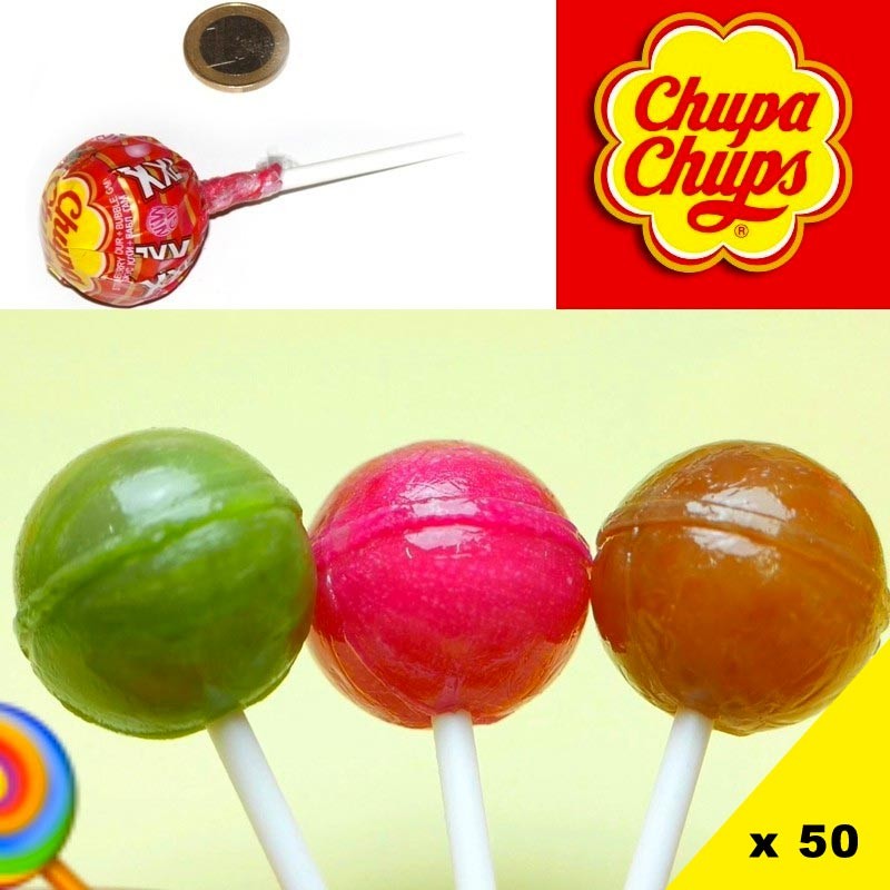 Sucette Chupa Chups XXL avec chewing-gum, 30 pièces