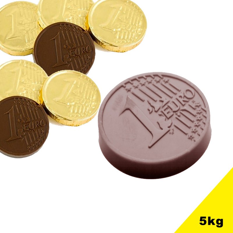 Pièces euro en chocolat grand modèle 5g - 200g