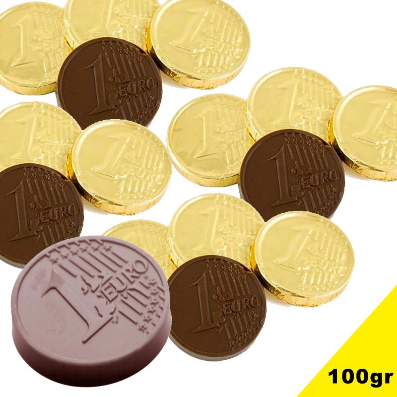 Pièces en chocolat 100gr, piece monnaie chocolat