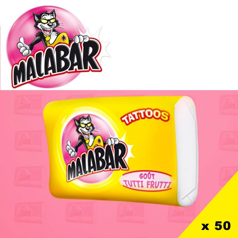 Malabar tutti frutti boîte 200 chewing-gums - Bonbons