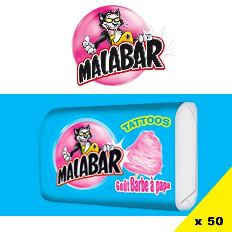 Malabar Bonbons Barbe à Papa Boite de 200 Pièces & Carambar