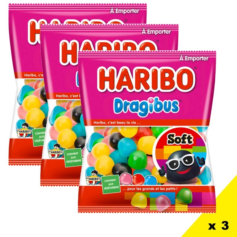 Dragibus Soft Haribo 120gr x 3 pièces