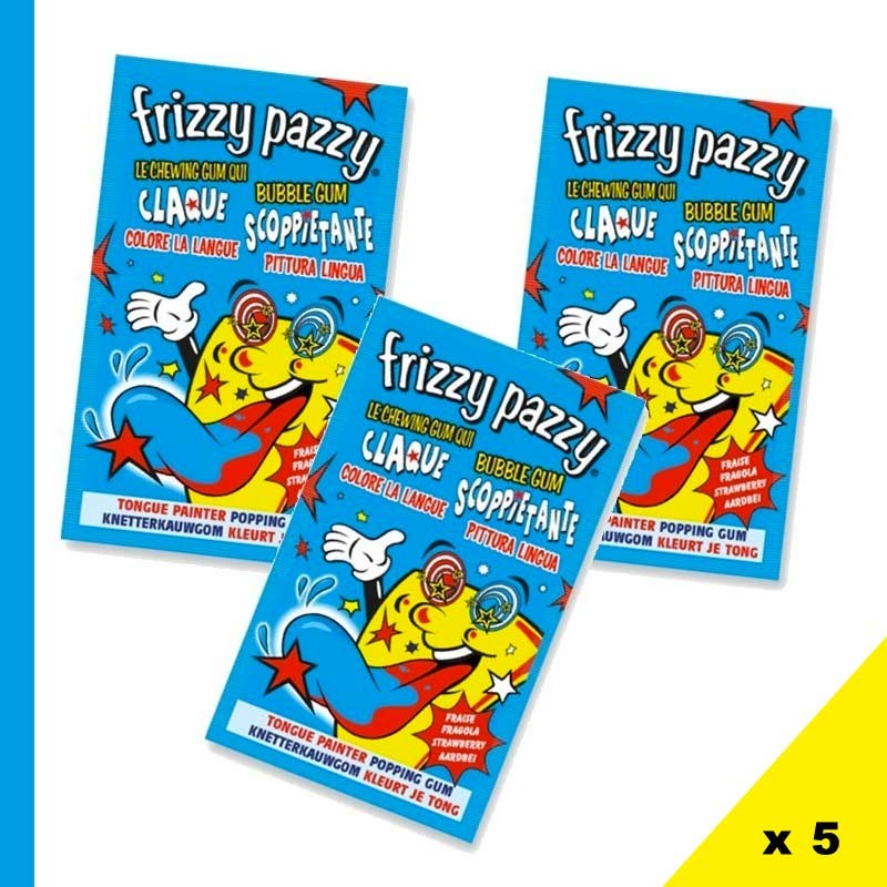 Frizzy Pazzy Tâche Langue, 5 pièces