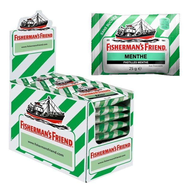 Fisherman friend menthe, pastilles sans sucre, 24 pièces x 25gr