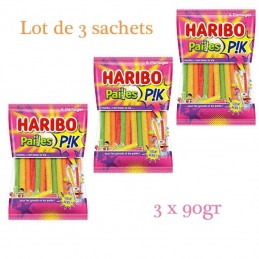 Bonbons paille pik cœur acide HARIBO : le sachet de 180g à Prix Carrefour